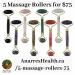 5 Massage Rollers for $75 POST