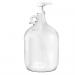 Glass gallon jug with white pump