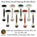 Post of a variety of natural stone facial rollers at Anarres