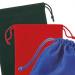 5" x 7" Velveteen Drawstring Bag in blue, red, green