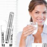 woman with Water Purifying: Alkalinizing Mineralizing Stick