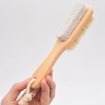 Brush: Wood & Natural Bristles in hand