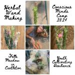 Herbal Wands collage from Conscious Minds Camp