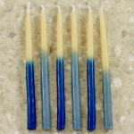 Blue Beeswax Hand-dipped Candles singles