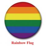 Rainbow Flag Pride buttons available at Anarres