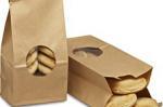 Bags: Window Front, 3 3/8 x 2 1/2 x 7 3/4", Kraft