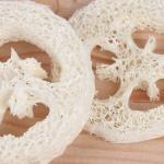 Loofah / Luffa / Loofa Scrubber, Round close up