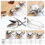 Collage of Teaspoons Stainless Steel Tea Strainer Infuser